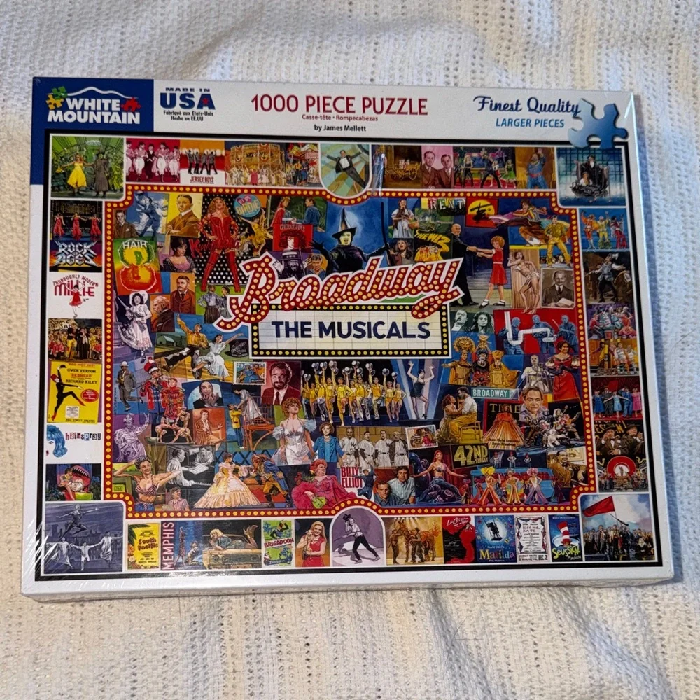 White Mountain Broadway Musical Collage Puzzle